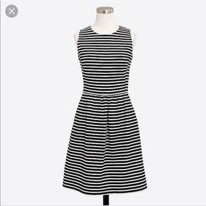 J.CREW black and white stripped dress